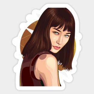 Vector Girl Sticker